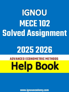 IGNOU MECE 102 Solved Assignment 2025 2026